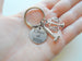 Lawyer or Paralegal Charm Keychain with Custom Engraved Disc, Scales of Law & Gavel Charm KeyChain