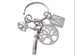 Doctor Office Staff Keychain, Eye Chart Charm, Eye Charm, Otoscope Charm & Tree Charm