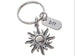 Sun Charm Keychain with Bff Charm and Card You're the Light of My Life