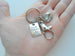 Pinky Promise Charm Keychain with "Safe Travels" Tag & Clasp
