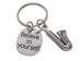 Saxophone Charm Keychain with Believe in Yourself Charm, Musician or Music Teacher Keychain