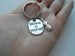 Violin / Viola Charm Keychain with Believe in Yourself Charm, Musician or Music Teacher Keychain