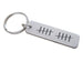 2 Aluminum Tag Keychain Engraved with 10 Tally Marks and "I Still Do Happy 10th", Couples 10 Year Anniversary Gift