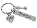 Physical Therapy Keychain with Stronger Engraved Tag, PT Heart & Hand Weight Charm