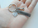Physical Therapy Keychain with Stronger Engraved Tag, PT Heart & Hand Weight Charm