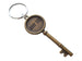 Bronze Key Charm Keychain with 8 Tally Marks Engraved, For Couples 8 Year Anniversary