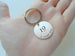 Custom Engraved Bronze Disc Keychain, Anniversary Gift Keychain, Personalized Engraved Keychain