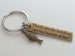 Bronze Fish Charm Keychain with Custom Engraved Tag by JewelryEveryday