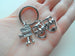 Movie & Drama Mask Charm Keychain, For Videographer, Producer, Actors, Graduate, Director Gift