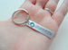 Custom Engraved Stainless Steel Tag Keychain with Birthstone Charm and Initials by JewelryEveryday