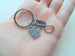 Employee Thank You Gift • Eye Glasses and Eye Chart Charm Keychain with Custom Engraved Thank You Tag by JewelryEveryday