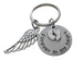 Forever in My Heart Keychain with Baby Feet Charm & Wing Charm, Baby Memorial Keychain by Jewelry Everyday