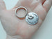 Baby Memorial Keychain - "Forever in my Heart" with Baby Feet Charmwelry Everyday by Jewelry Everyday