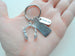 Secretary, Receptionist, Office Staff Appreciation Keychain with Computer Keyboard, Headset Charm, & Personalized Thank You Tag by JewelryEveryday