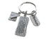 Secretary, Receptionist, Office Staff Appreciation Keychain with Computer Keyboard, Memo Pad Charm, & Personalized Thank You Tag by JewelryEveryday