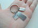 Secretary, Receptionist, Office Staff Appreciation Keychain with Computer Keyboard, Memo Pad Charm, & Personalized Thank You Tag by JewelryEveryday