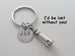 Lighthouse Keychain - Lost Without You; Couples Keychain by Jewelry Everyday