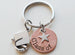 Custom Engraved 2025 Penny Keychain with Star & Graduate Cap Charm, Graduation Keychain by Jewelry Everyday