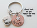 Custom Engraved 2025 Penny Keychain with Star & Graduate Cap Charm, Graduation Keychain by Jewelry Everyday