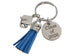 Custom Graduation Class of 2026 Disc Keychain with Graduation Cap, Tassel & Personalized Initial Charm, For Graduate Gift