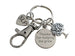 Speech Therapist Appreciation Gift Keychain, Speech Language Pathologist Keychain with Tree, SLP Heart, Thanks For Helping Me Grow Disc Charm & Clasp by JewelryEveryday