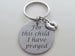 For This Child I Have Prayed Keychain; Handbag Charm, Mother's Keychain, Father's Keychain