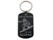 Snowboarding Keychain with Saying "Life Is Better On The Slopes", For Student, Snowboarder or Instructor