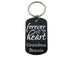 Custom Engraved Forever in My Heart Aluminum Tag Keychain, Memorial Keychain by Jewelry Everyday