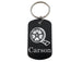 Film Reel Image Aluminum Tag Keychain with Custom Engraved Name, For Videography Student or Teacher Gift