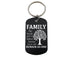 Family Tree Saying Branches Grow Roots Remain as One Engraved Aluminum Tag Keychain