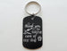 Pet Groomer Appreciation Gift • Black Anodized Aluminum Tag Keychain Engraved with "Thank You For Taking Care of My Dog" by JewelryEveryday