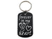 Forever in My Heart Keychain with Baby Feet & Heart Image Engraved Aluminum Tag, Baby Memorial Keychain by Jewelry Everyday