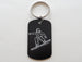 Personalized Snowboarder Keychain with Name, For Students or Instructors