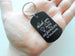 Teacher Appreciation Gift • Black Anodized Aluminum Tag Keychain Engraved with "Thank You for Being an Inspiration to Students" by JewelryEveryday