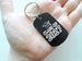 Class of 2027 and Graduate Cap Engraved Keychain on Black Anodized Aluminum Tag, For Graduation Gift