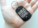 Class of 2027 Graduate Engraved Keychain on Black Anodized Aluminum Tag, For Graduation Gift