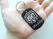 Custom Engraved Name Class of 2027 Senior Graduate Keychain on Black Anodized Aluminum Tag, For Graduation Gift