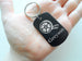 Film Reel Image Aluminum Tag Keychain with Custom Engraved Name, For Videography Student or Teacher Gift