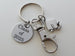 Class of 2025 Keychain with Graduation Cap Charm & Clasp, For Graduate Gift by Jewelry Everyday