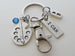 Art Palette Charm Keychain with "I Can" Tag Charm & Swivel Clasp