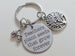 Teacher Appreciation Gift - Small Tree & Seeds Keychain with Saying Disc "Teachers plant seeds that grow forever" by Jewelry Everyday