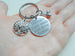 Teacher Appreciation Gifts • Small Tree & Seeds Keychain with Saying Disc "Teachers plant seeds that grow forever" by JewelryEveryday