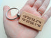Wood Keychain Engraved with "1,826 Days, Happy 5th"; 5 Year Anniversary Couples Keychain by Jewelry Everyday