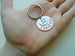Custom Engraved Copper Disc with 22 Charm Keychain, 22 Year Anniversary Gift Keychain, Personalized Engraved Keychain