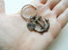 Large Bronze Anchor Charm Keychain with 8 Tally Mark Engraved Heart Charm - You're The Anchor In My Life by Jewelry Everyday