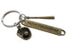 Bronze Baseball Glove, Ball, and Enjoy the Journey Tag Keychain, Softball or Baseball Team Player Key Chain