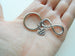 "I Love You" Heart Charm with Infinity Symbol Charm Keychain - You and Me for Infinity