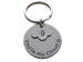 Cloud 9 Keychain with Custom Engraved Disc, Couples Keychain