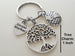 Social Worker Appreciation Gift Keychain with Tree and Globe Charm, Community Advocate Gift, Thank you Gift by JewelryEveryday
