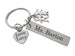 Teacher Appreciation Gift • Kids Charm, Custom Engraved Heart & Tag Keychain by JewelryEveryday
